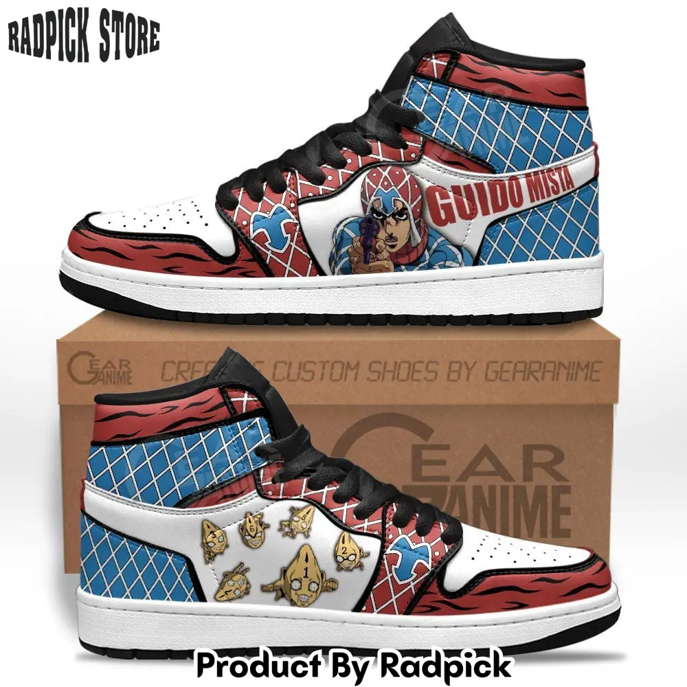 Guido mista air jordan high top sneakers anime  rp0244249